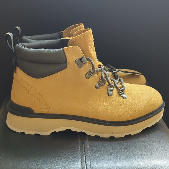 Sorel Hi-Line Hiker Lightweight Waterproof Geo Yellow Outdoor Hiking Boots NWT - Picture 3 of 8